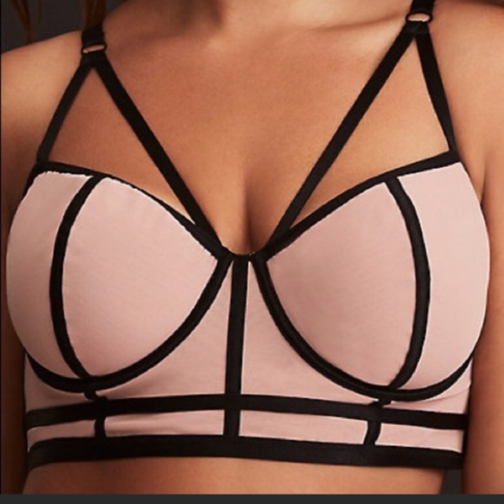 Torrid strappy blush bralette